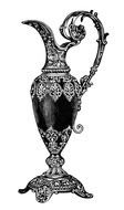 Clip Art Black And White Vase drawing