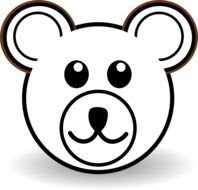 Teddy Bear Head Cartoon drawing