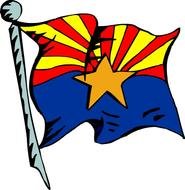 Arizona Flag Clip Art drawing