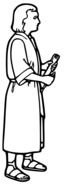 man reading scriptures
