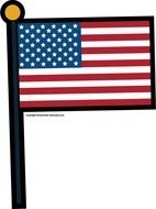 American Flag Pole Clip Art N9