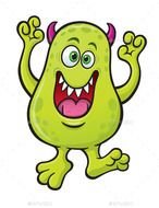 Green Monster Cartoon N6