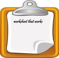 Worksheet that works clipart