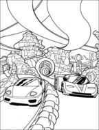 Race Car Coloring Pages N11