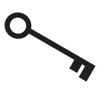 Skeleton Key Clip Art N32