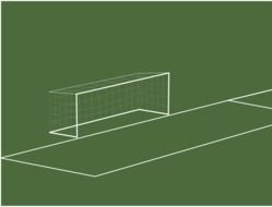 Soccer Field Goal Clip Art drawing