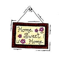 Home Sweet home, vintage frame