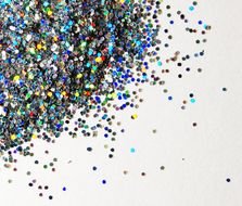 Silver Glitter drawing