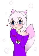 cartoon, hero, cat, pink, cute