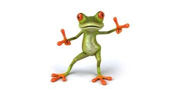 Ä°llustration of Funny Cartoon Frog