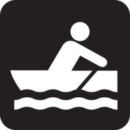 Row Boat Clip Art Black And White