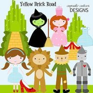 Yellow Brick Road Clip Art N9