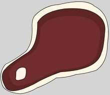 Steak as a picture for a clipart