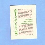 white sheet of paper with text on a blue background