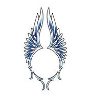 Tribal Angel Wings Tattoo Designs N7