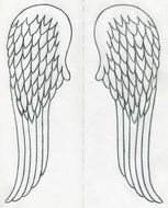 Angel Wings pencil drawing