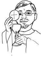 Catholic man Coloring Pages drawing