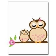 Cute Cartoon Baby Owls N2