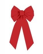 Red Bow Clip Art drawing