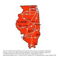 Chicago Illinois State Map