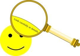 Magnifying Glass Clip Art drawing