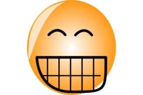Teeth Smiley Face Clip Art