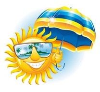 Cartoon Sun With Sunglasses N20