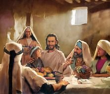 image of Jesus family at the table