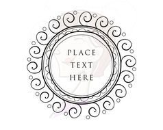 Monogram Frames Clip Art N6