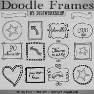 Clipart Creative Doodle Frames