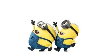 happy two Minions drawing