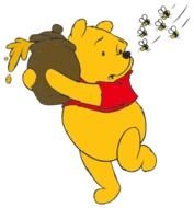 Winnie The Pooh With Honey Clip Art