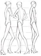 Fashion Model Sketch Template