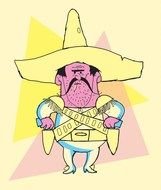 Frito Bandito as a graphic illustration