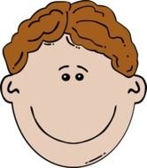 Boys Cartoon Faces Clip Art N29