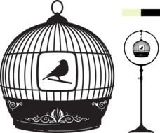Clip art of Bird Cage