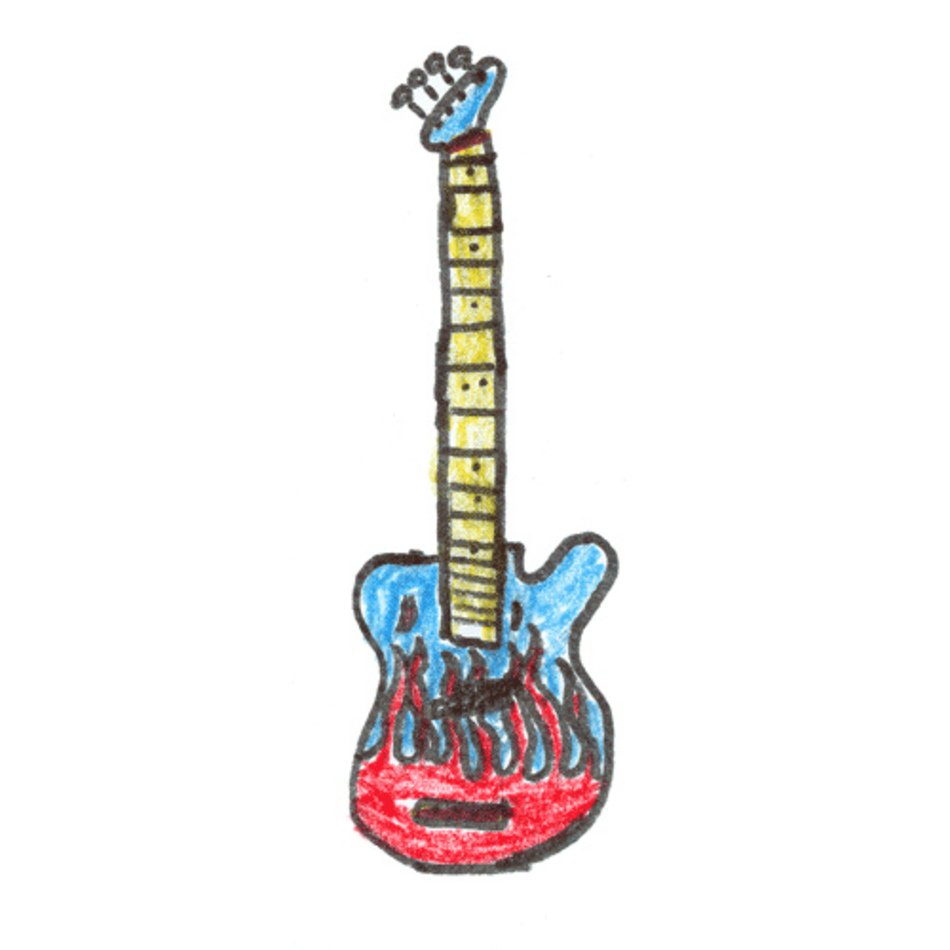 Bass Guitar Drawing