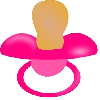 Pink Pacifier Clip Art N9