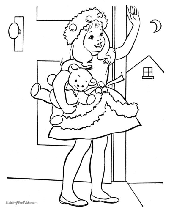 Free Printable Christmas Coloring Pages Kids