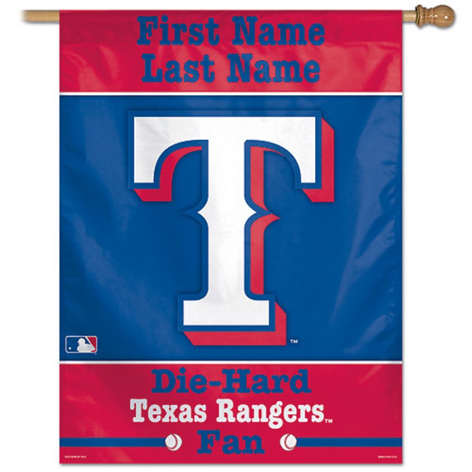 Texas Rangers Baseball Flag