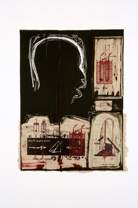 Untitled 2004 Map Of Neighbourhood Monotype Artists Collection