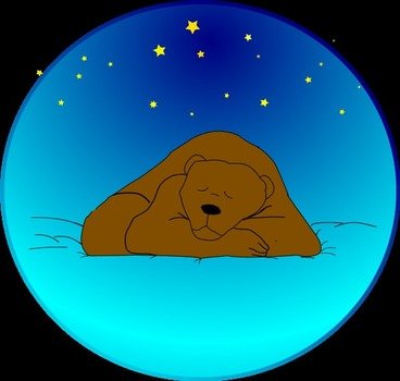 Sleeping Bear Clip Art N27