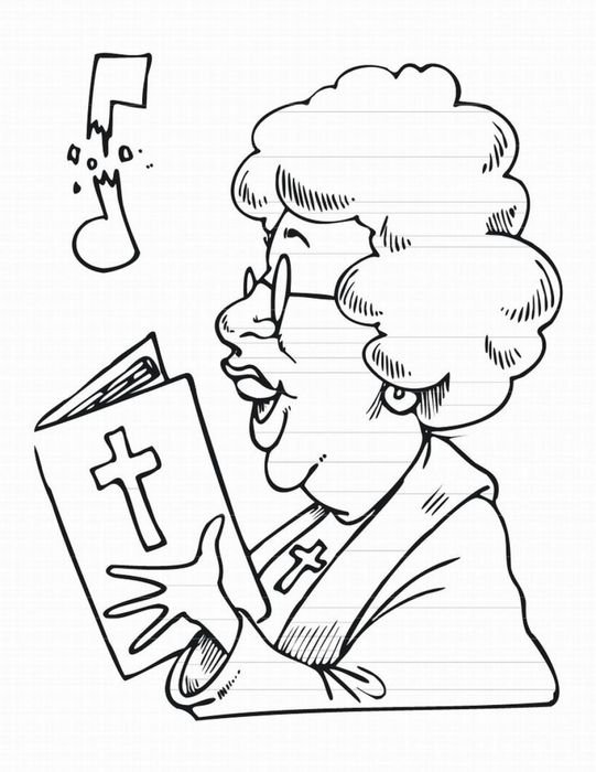 Choir Coloring Pages
