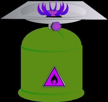 Camping Gas Vector Clip Art