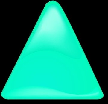 3D Yellow Triangle