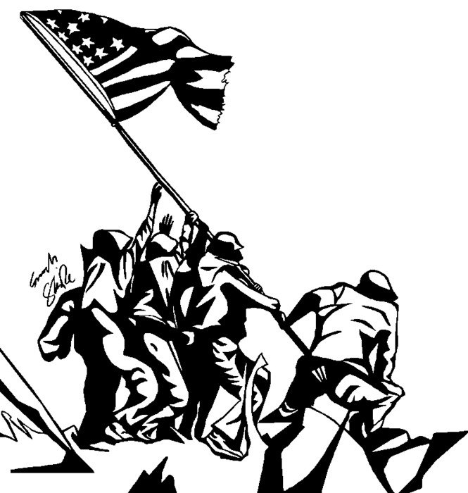 Free Veterans Day Clip Art Black And White
