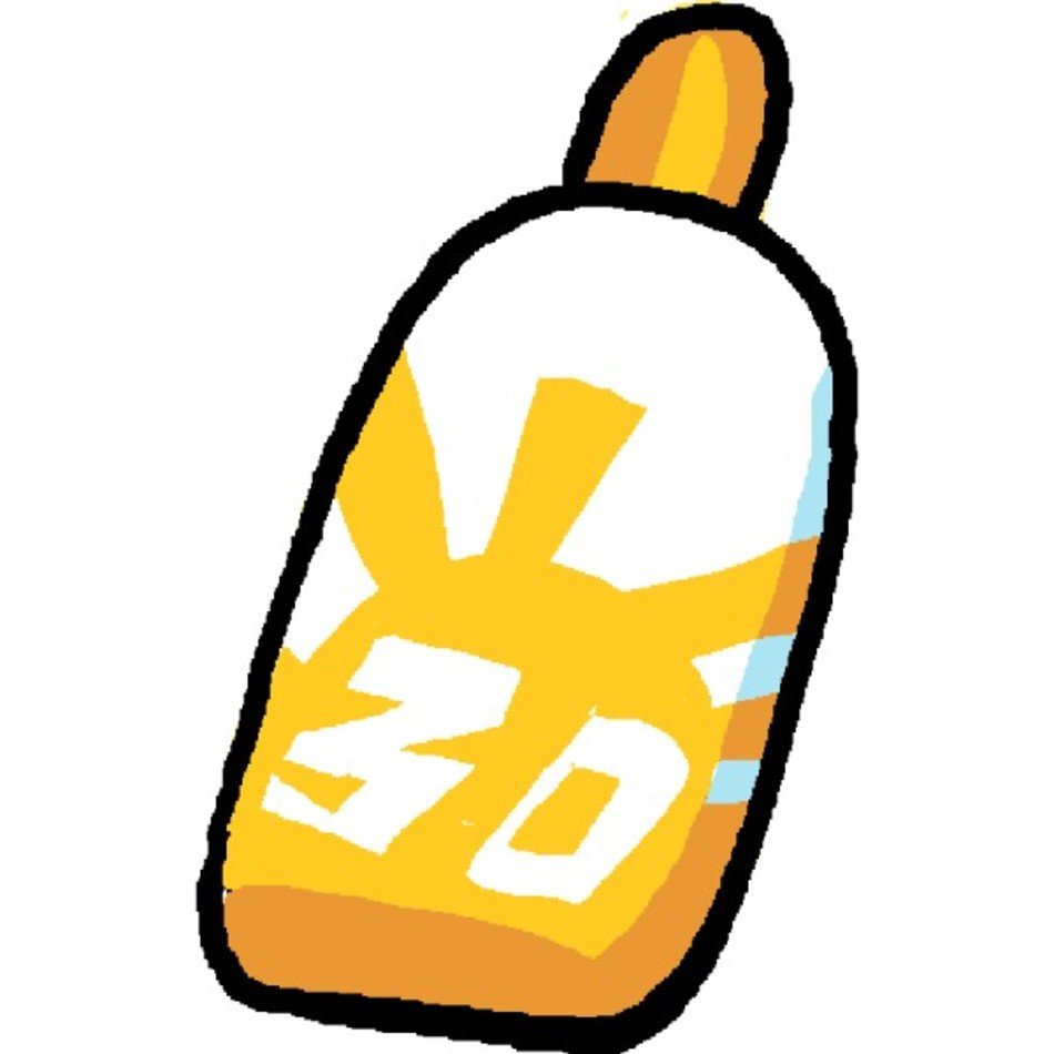 Suntan Lotion Clip Art N8