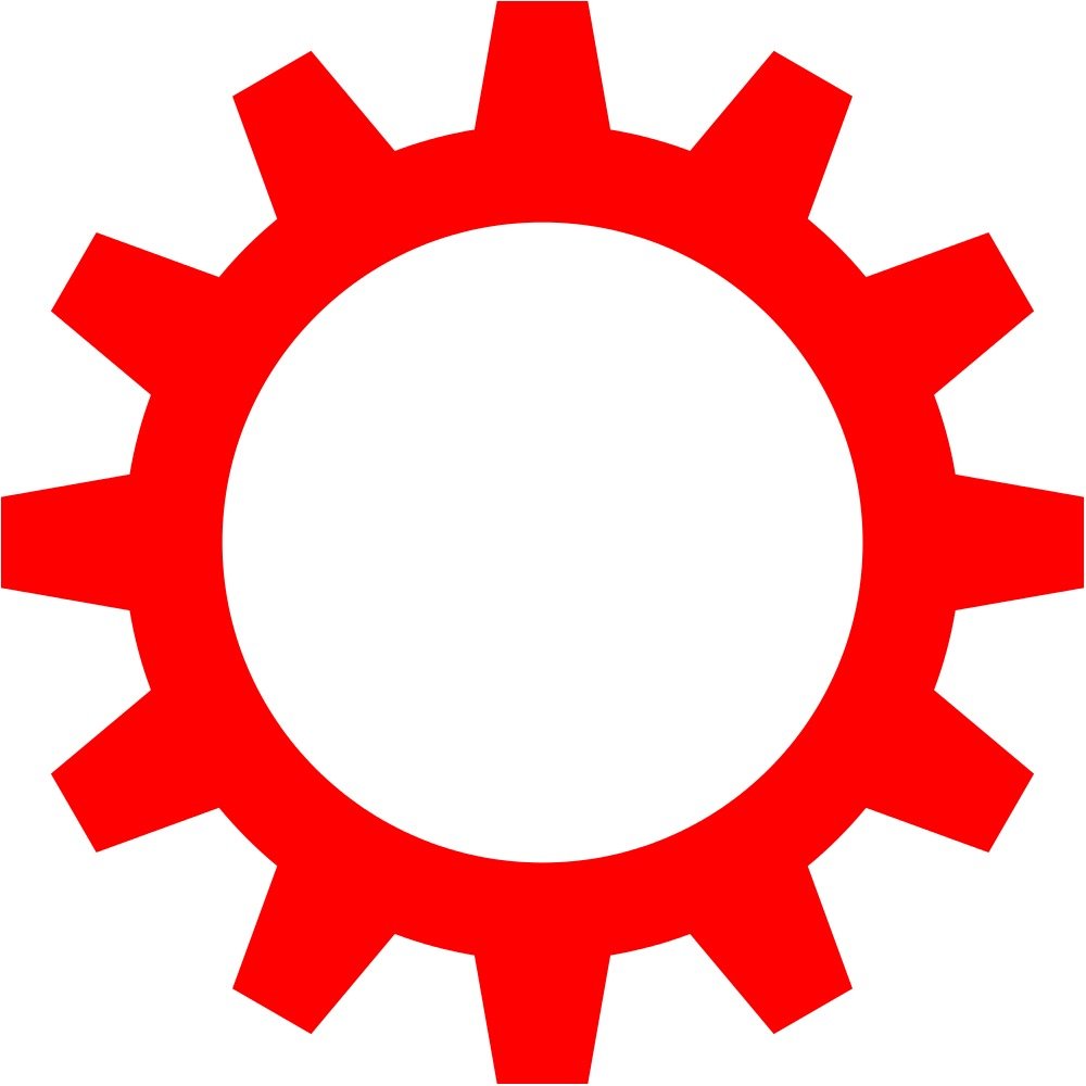 Colorful Gear Clip Art N12
