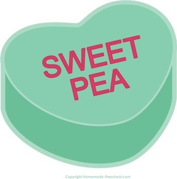 Home Free Clipart Valentine Heart Sweet Pea