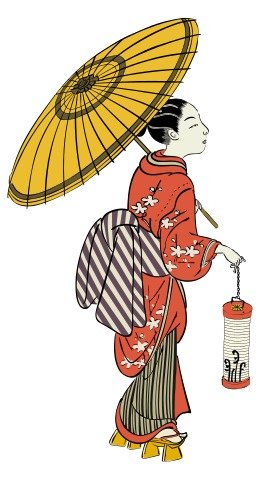 Japanese Girl Clip Art N8